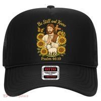 Be Still And Know Bible Verse Jesus With Lamb And Cross Hat thumb 0