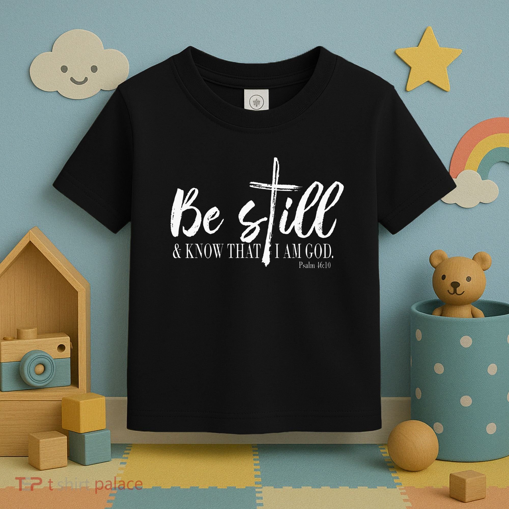 Be Still And Know That I Am God Psalm 46 10 Toddler T-Shirt