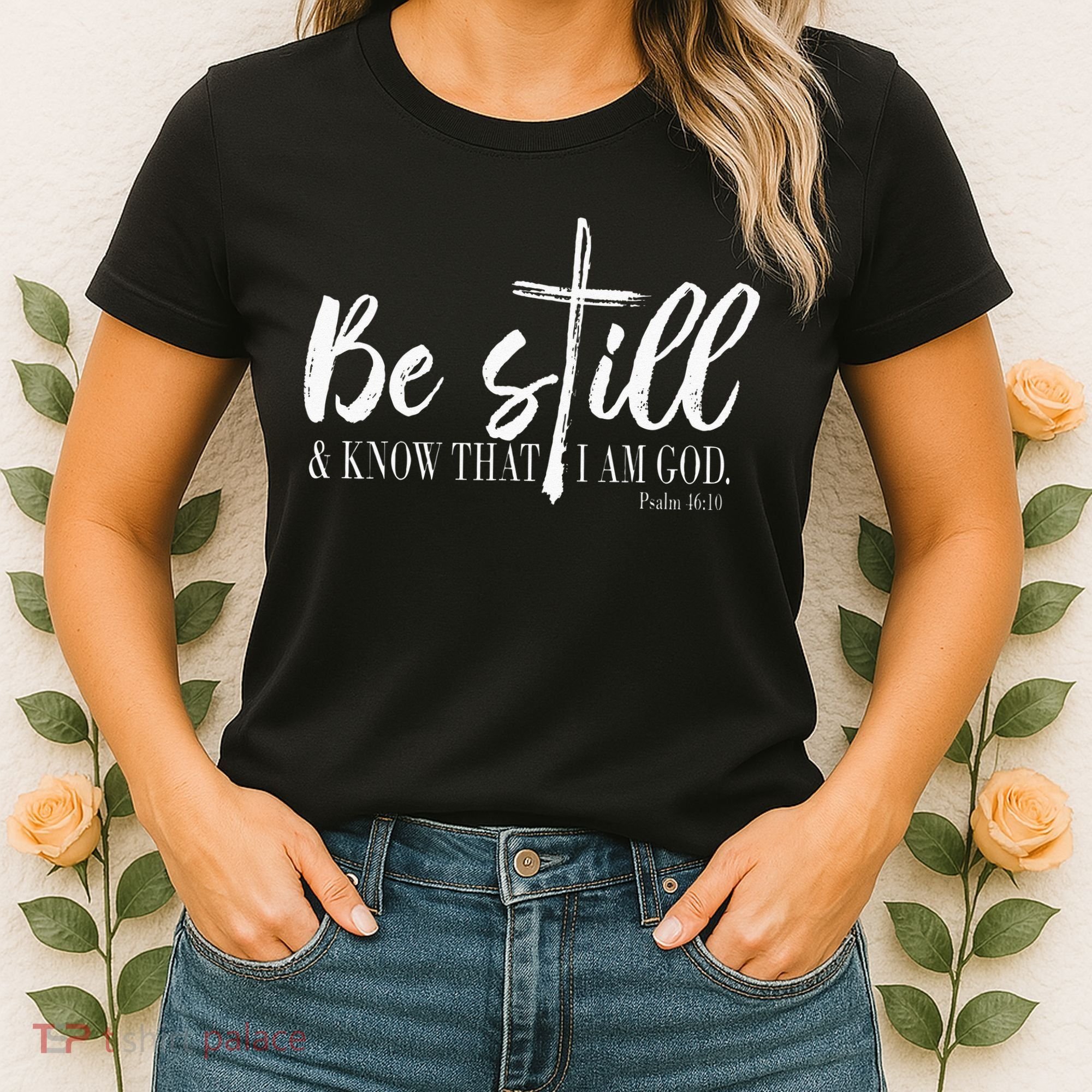 Be Still And Know That I Am God Psalm 46 10 Women's T-Shirt