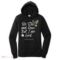 Be Still and Know That I am God Psalm 4610 Christian Faith Women's Hoodie thumb 0