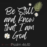 Be Still and Know That I am God Psalm 4610 Christian Faith Women's Hoodie thumb 2