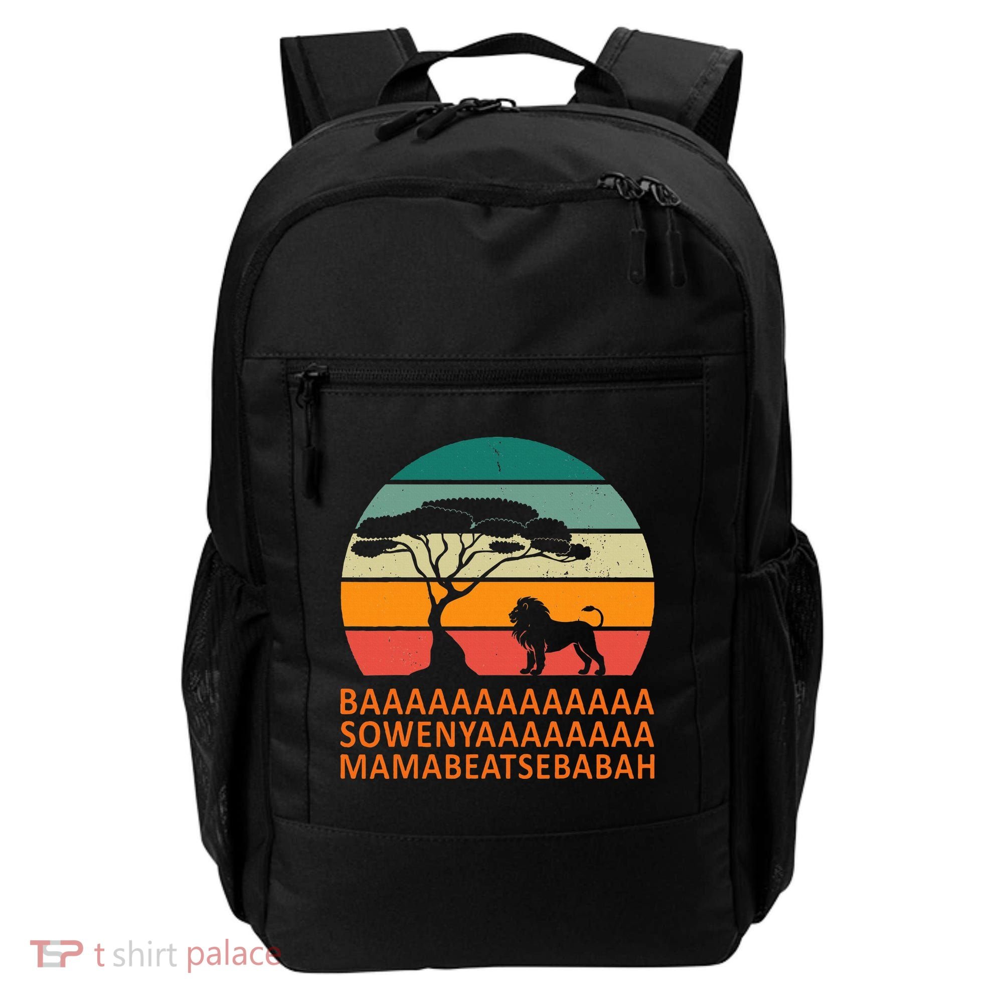 Baaa Sowenyaaa African King Lion African Savana Lion Backpack