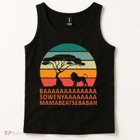 Baaa Sowenyaaa African King Lion African Savana Lion Tank Top thumb 2