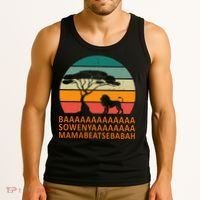 Baaa Sowenyaaa African King Lion African Savana Lion Tank Top thumb 3