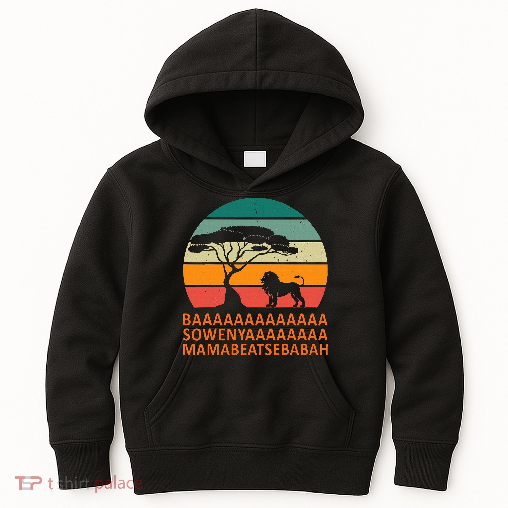 Baaa Sowenyaaa African King Lion African Savana Lion Kids Hoodie