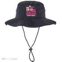 Boo Scare Away Breast Cancer Pink Ribbon Spider Halloween Bucket Hat thumb 0