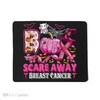 Boo Scare Away Breast Cancer Pink Ribbon Spider Halloween Mousepad thumb 0