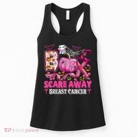 Boo Scare Away Breast Cancer Pink Ribbon Spider Halloween Women's Tank Top thumb 0