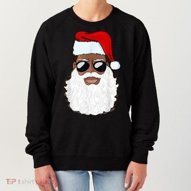 Black Santa African American Women's Sweatshirt
