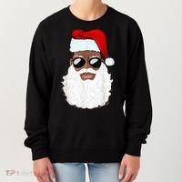 Black Santa African American Women's Sweatshirt thumb 0