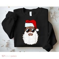 Black Santa African American Sweatshirt thumb 2
