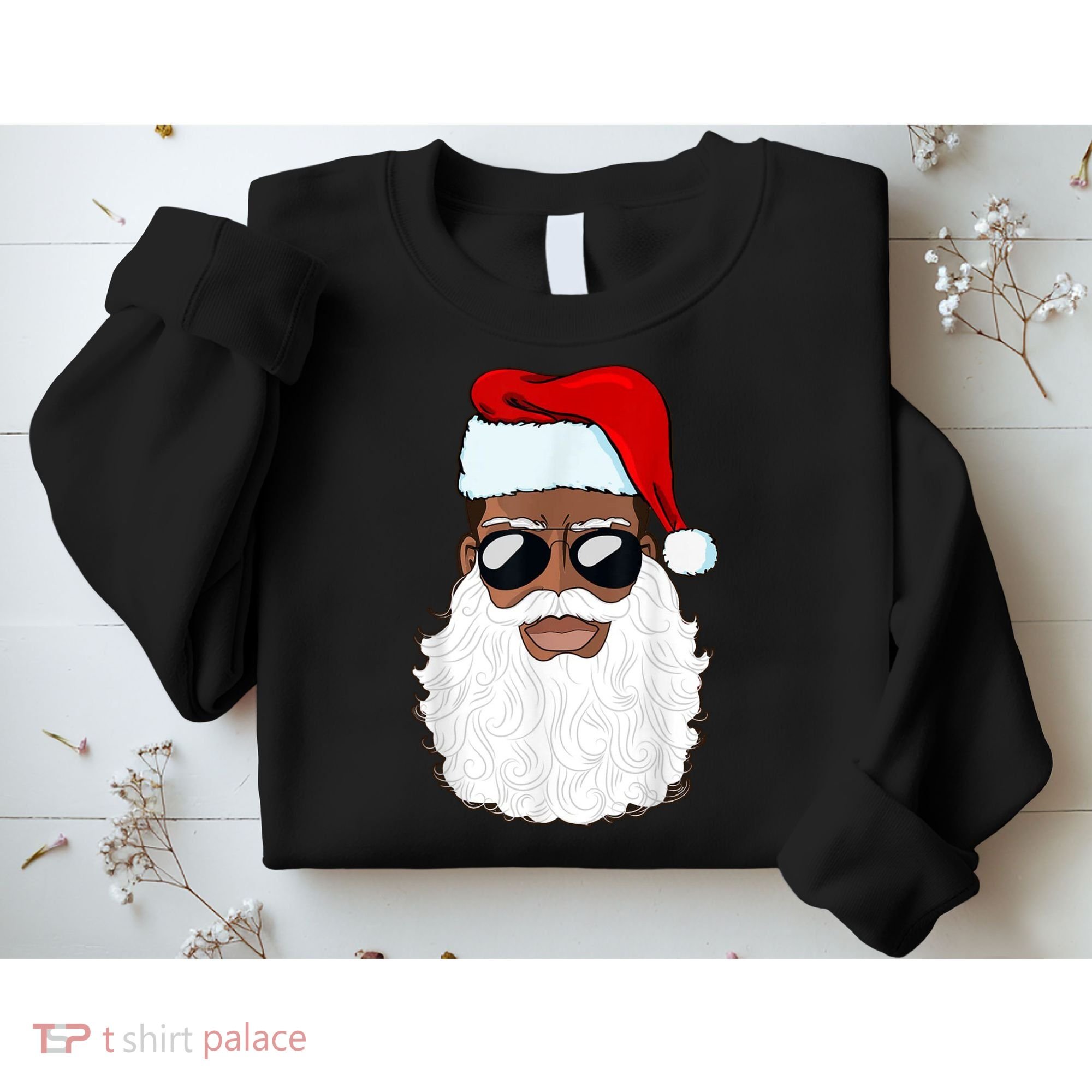 Black Santa African American Sweatshirt