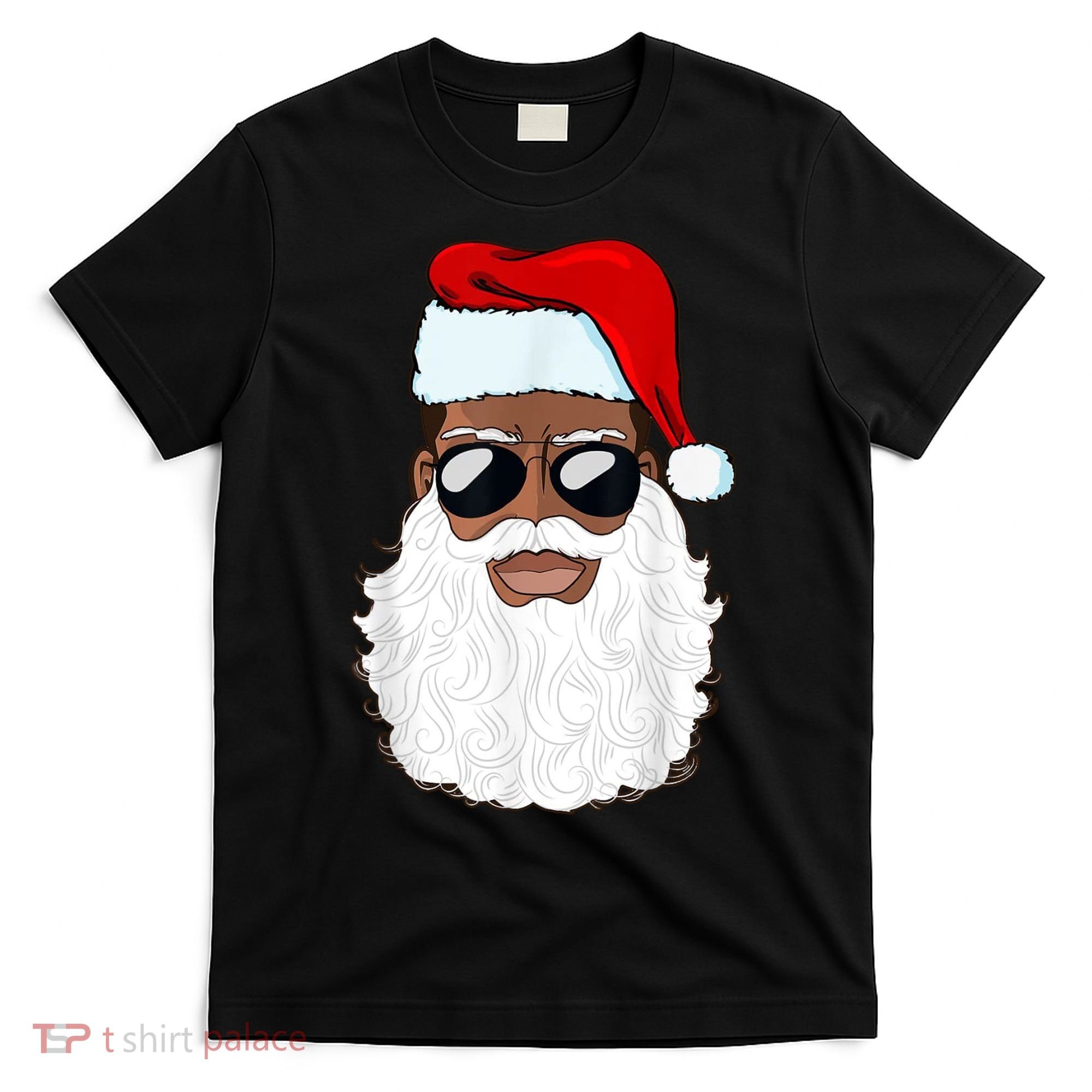 Black Santa African American T-Shirt