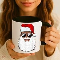 Black Santa African American Coffee Mug thumb 3