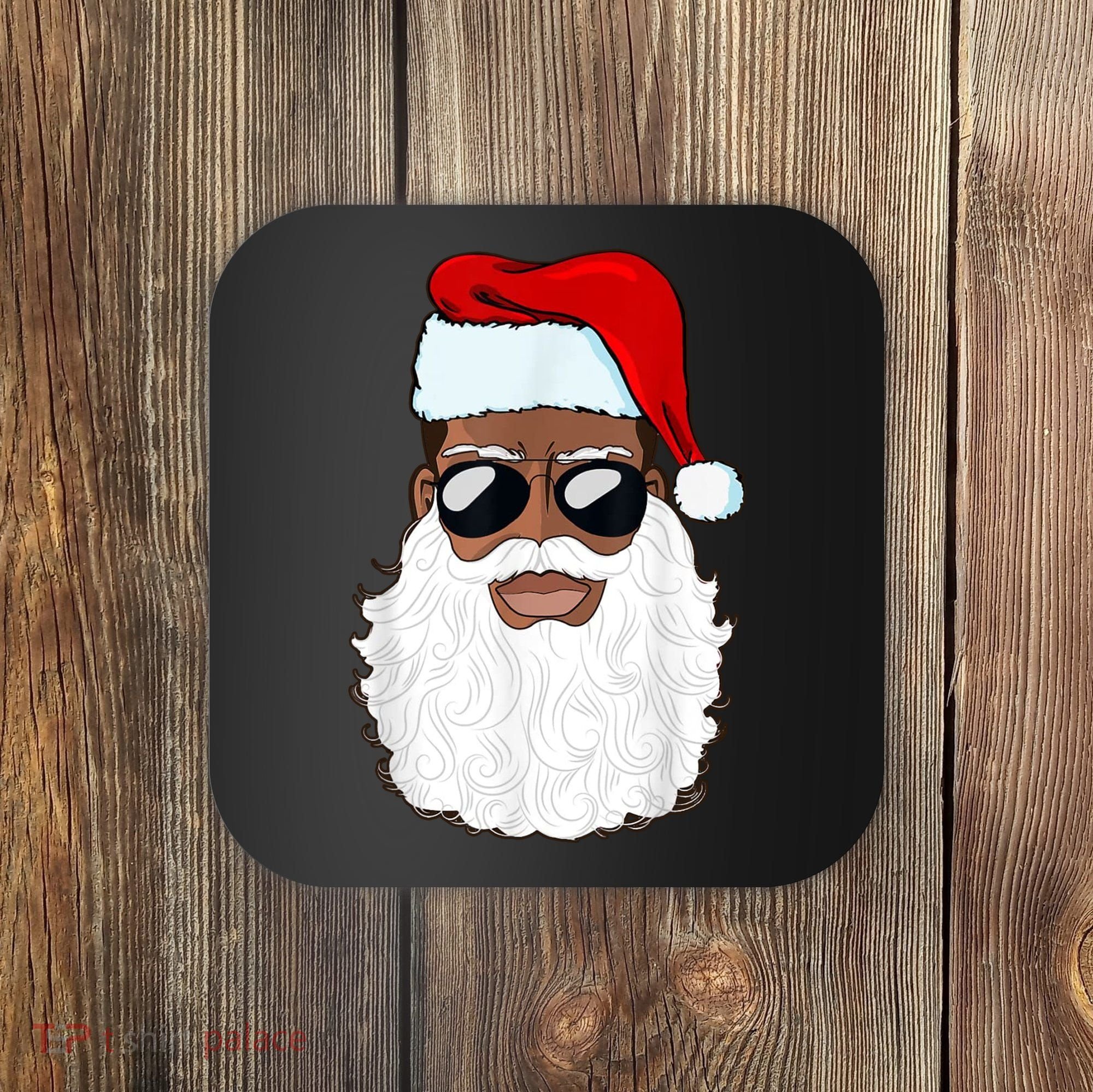 Black Santa African American Coaster