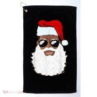 Black Santa African American Golf Towel thumb 0