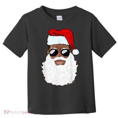 Black Santa African American Toddler T-Shirt