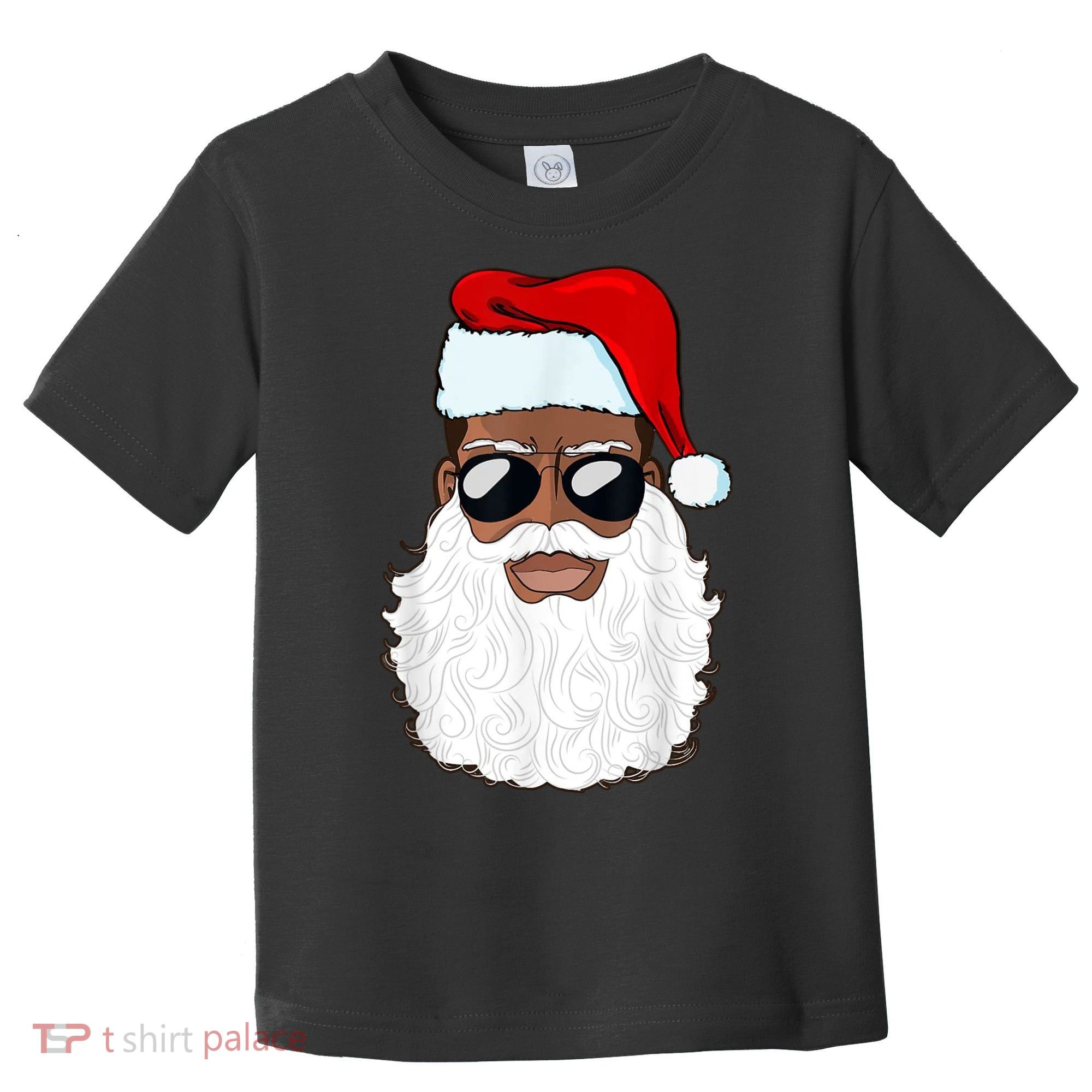 Black Santa African American Toddler T-Shirt