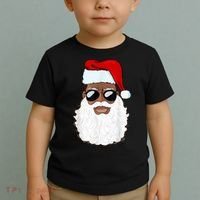 Black Santa African American Toddler T-Shirt thumb 2