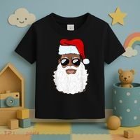 Black Santa African American Toddler T-Shirt thumb 3