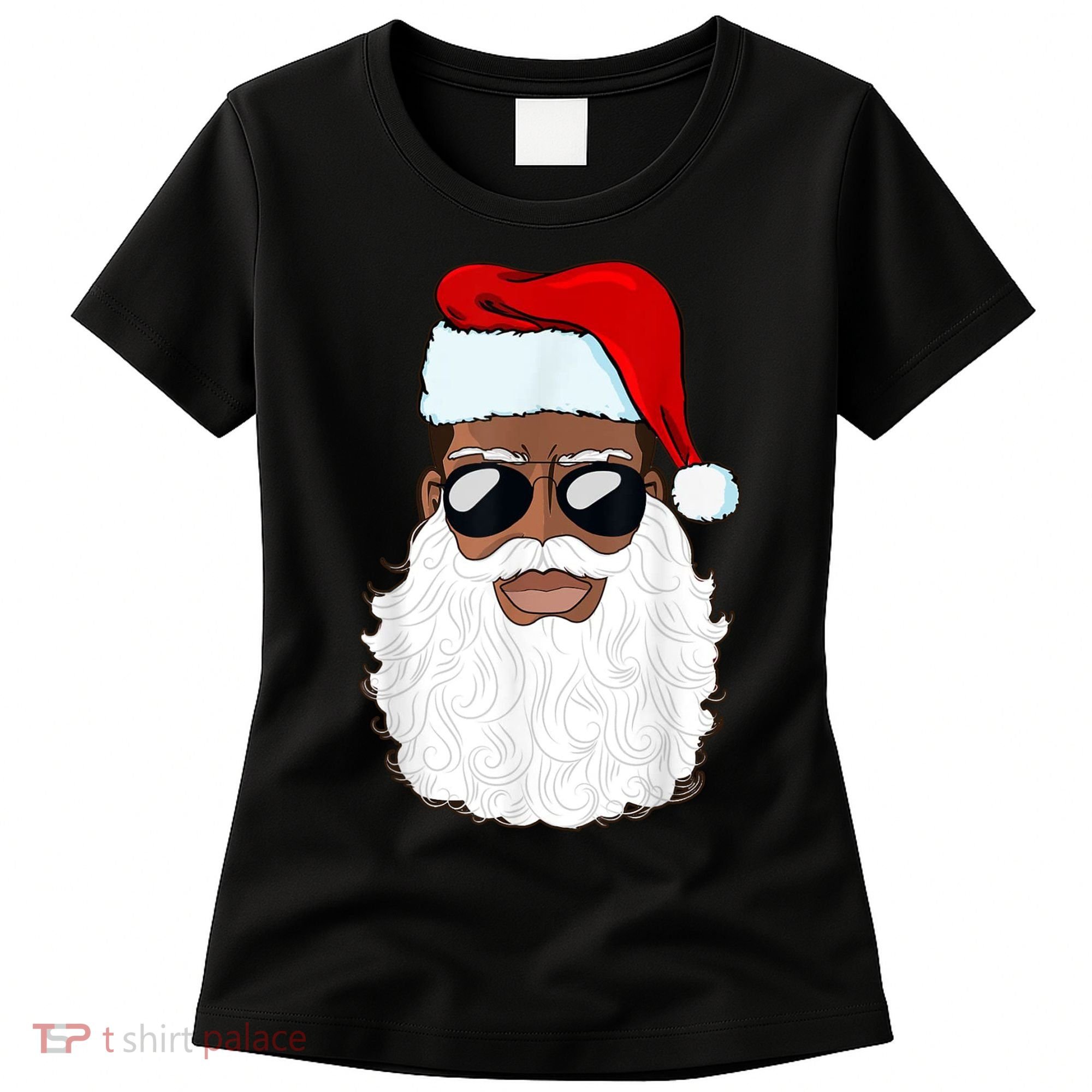 Black Santa African American Women's T-Shirt