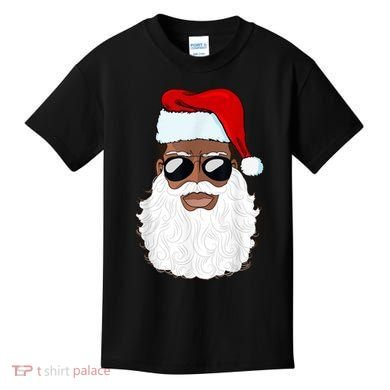 Black Santa African American Kids T-Shirt