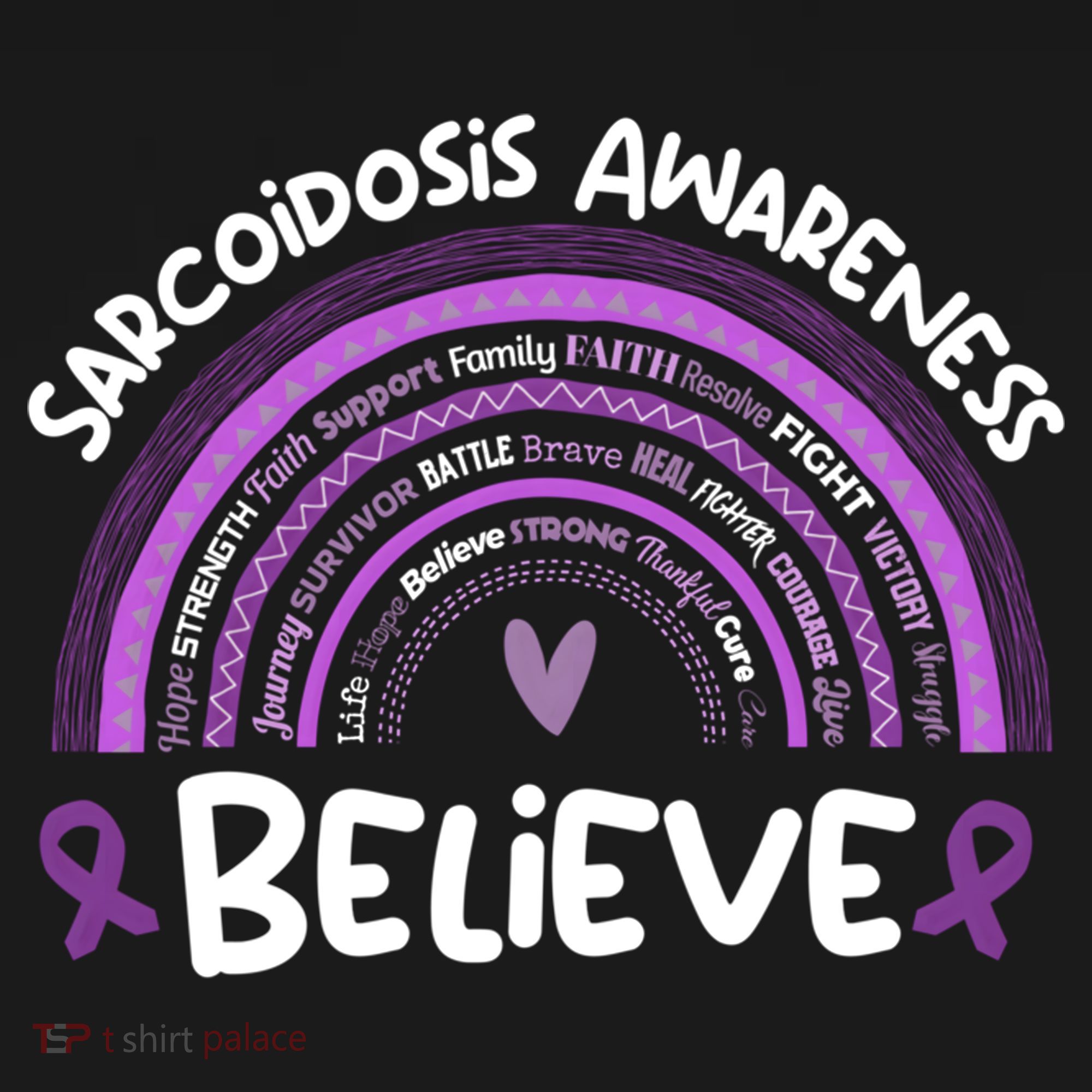 Believe Sarcoidosis Awareness Month Gift Sarcoidosis Cute Gift Women's Hoodie