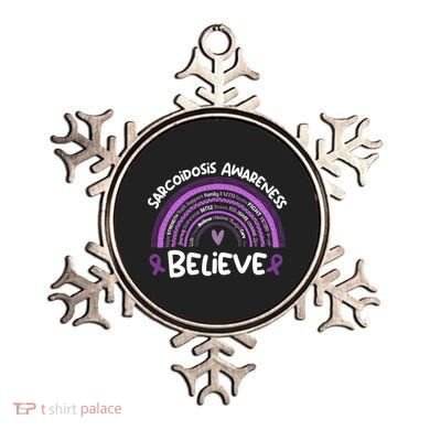 Believe Sarcoidosis Awareness Month Gift Sarcoidosis Cute Gift Ornament