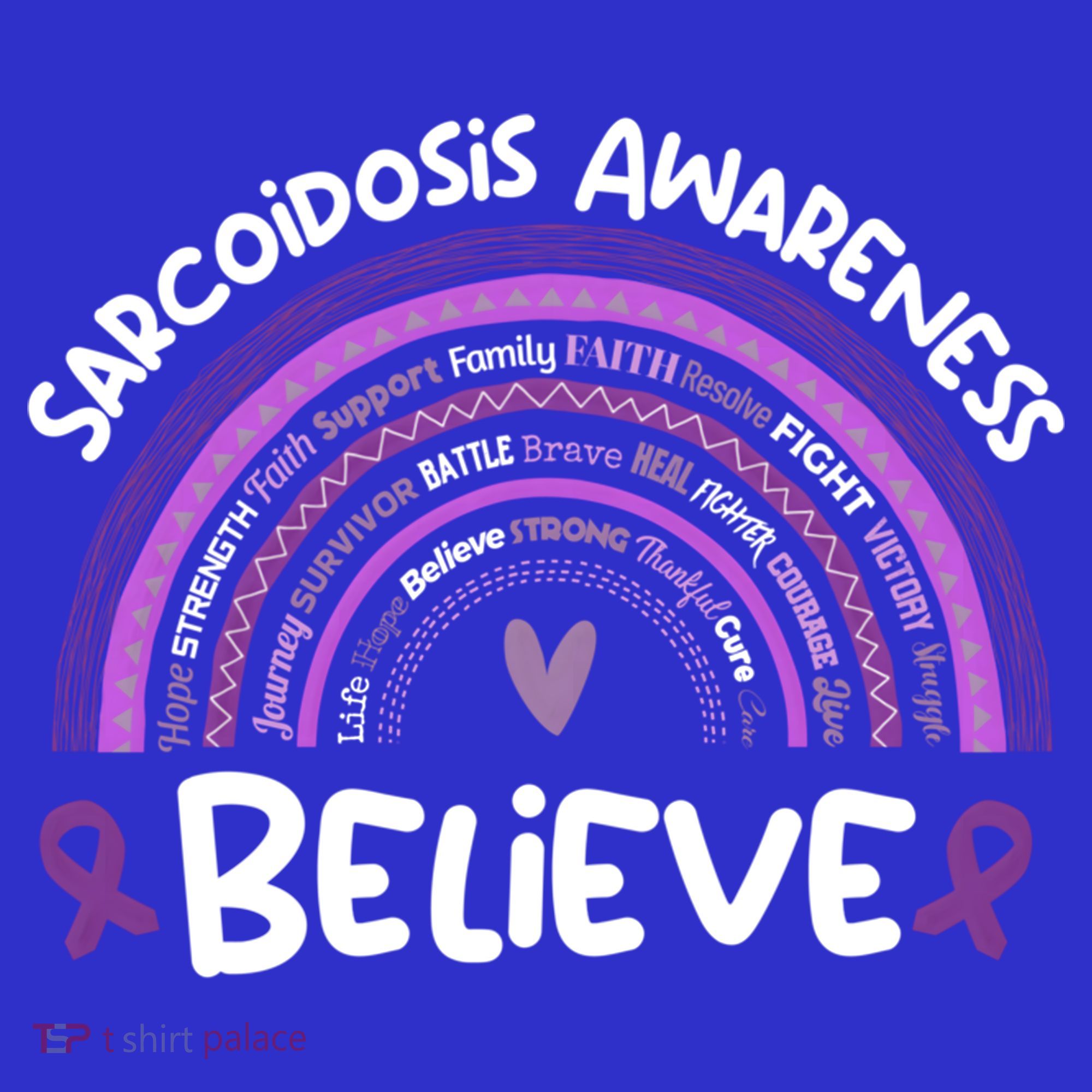 Believe Sarcoidosis Awareness Month Gift Sarcoidosis Cute Gift Women's Tank Top