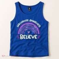 Believe Sarcoidosis Awareness Month Gift Sarcoidosis Cute Gift Tank Top thumb 2