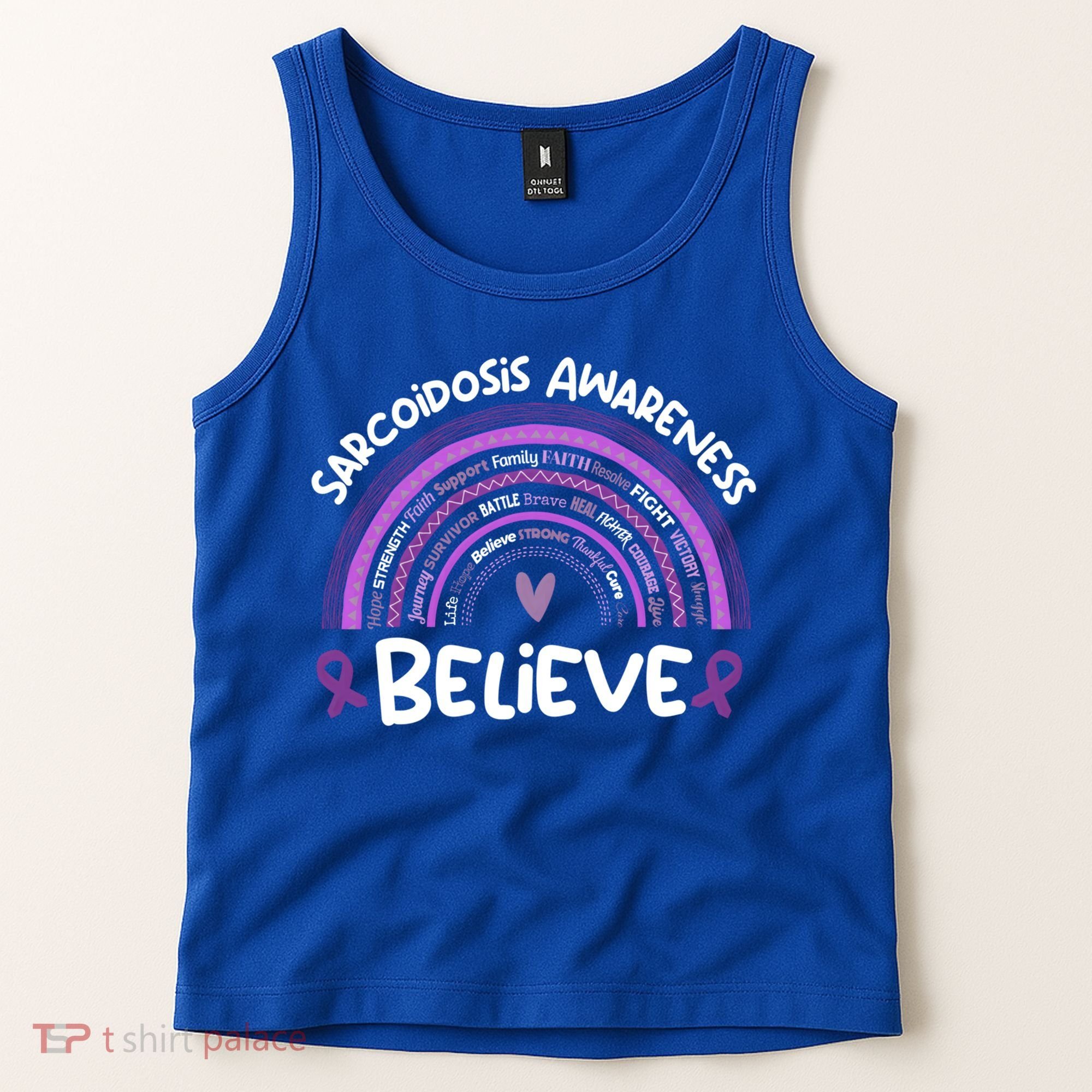 Believe Sarcoidosis Awareness Month Gift Sarcoidosis Cute Gift Tank Top