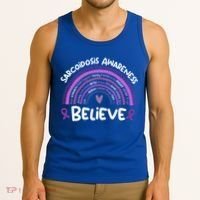 Believe Sarcoidosis Awareness Month Gift Sarcoidosis Cute Gift Tank Top thumb 3