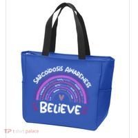 Believe Sarcoidosis Awareness Month Gift Sarcoidosis Cute Gift Tote Bag thumb 3