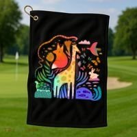Biodiversity Science Animal Nature Golf Towel thumb 1