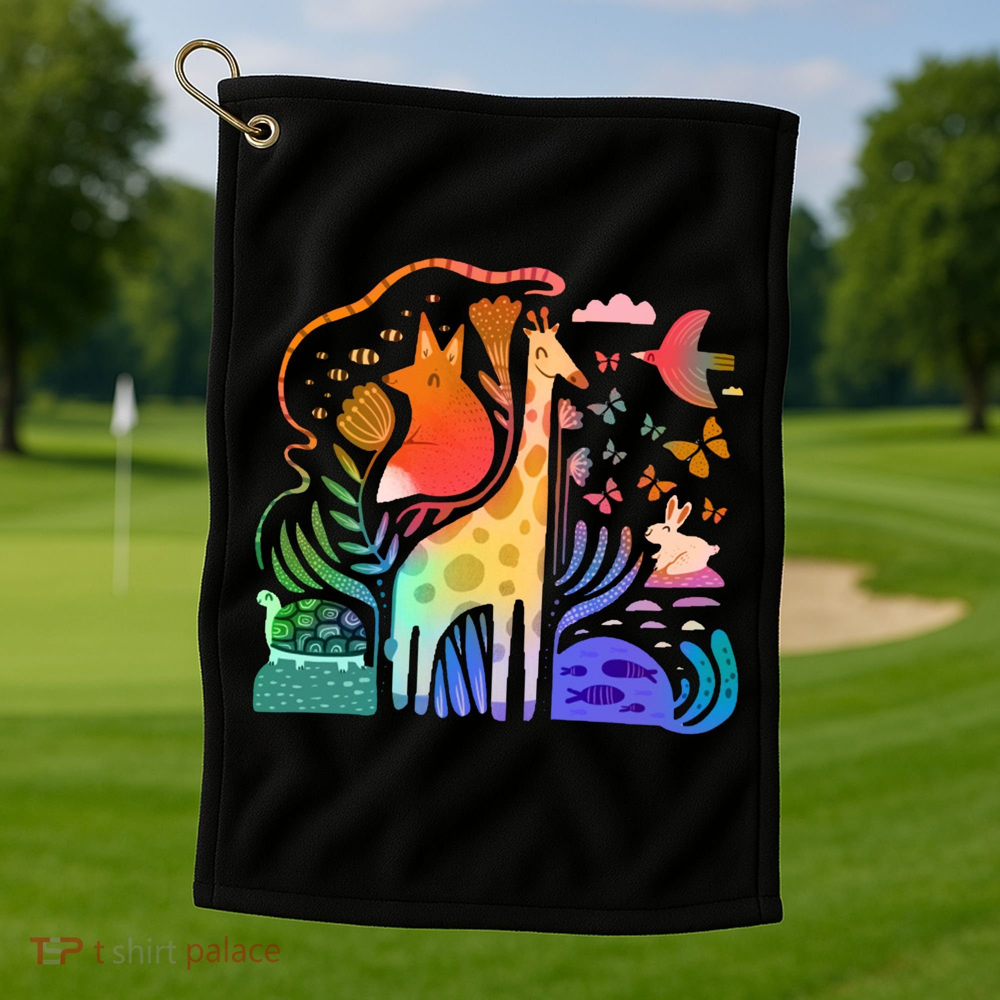 Biodiversity Science Animal Nature Golf Towel
