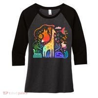 Biodiversity Science Animal Nature Women's Tri-Blend 3/4-Sleeve Raglan Shirt thumb 0