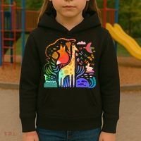 Biodiversity Science Animal Nature Kids Hoodie thumb 3