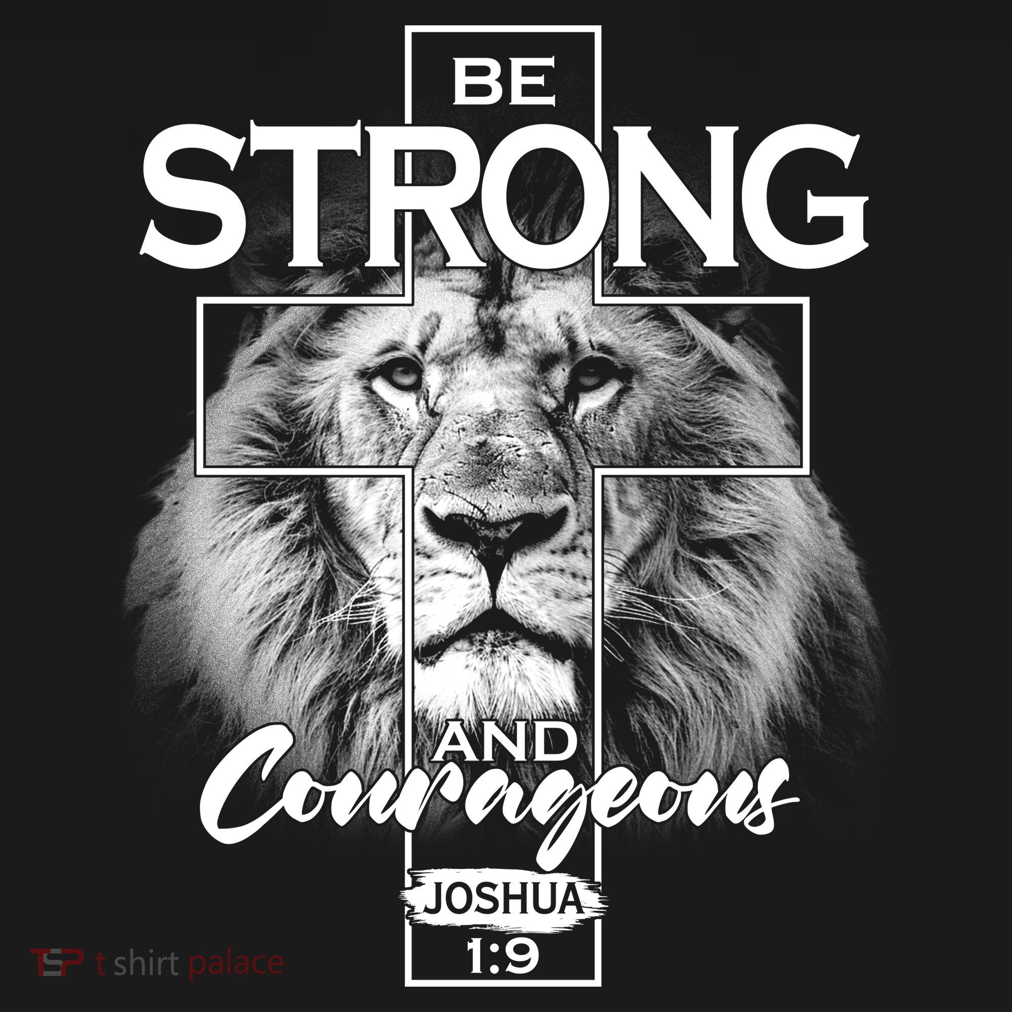 Be Strong And Courageous Joshua 1:9 Lion Ornament