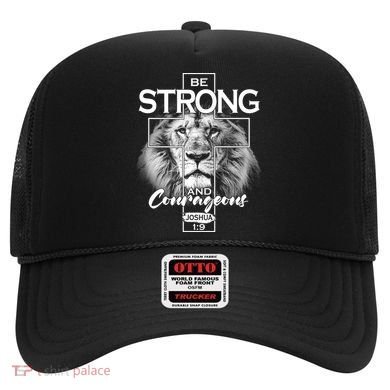 Be Strong And Courageous Joshua 1:9 Lion Hat