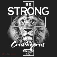 Be Strong And Courageous Joshua 1:9 Lion Hat thumb 2