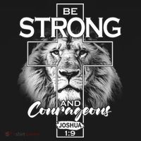Be Strong And Courageous Joshua 1:9 Lion Kids Sweatshirt thumb 2
