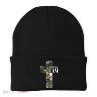 Be Still And Know God Christian Bible Verse Green Camo Cross  Beanie thumb 0