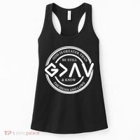Be Still And Know, God Is Greater Than The Highs And Lows Circle Women's Tank Top thumb 0