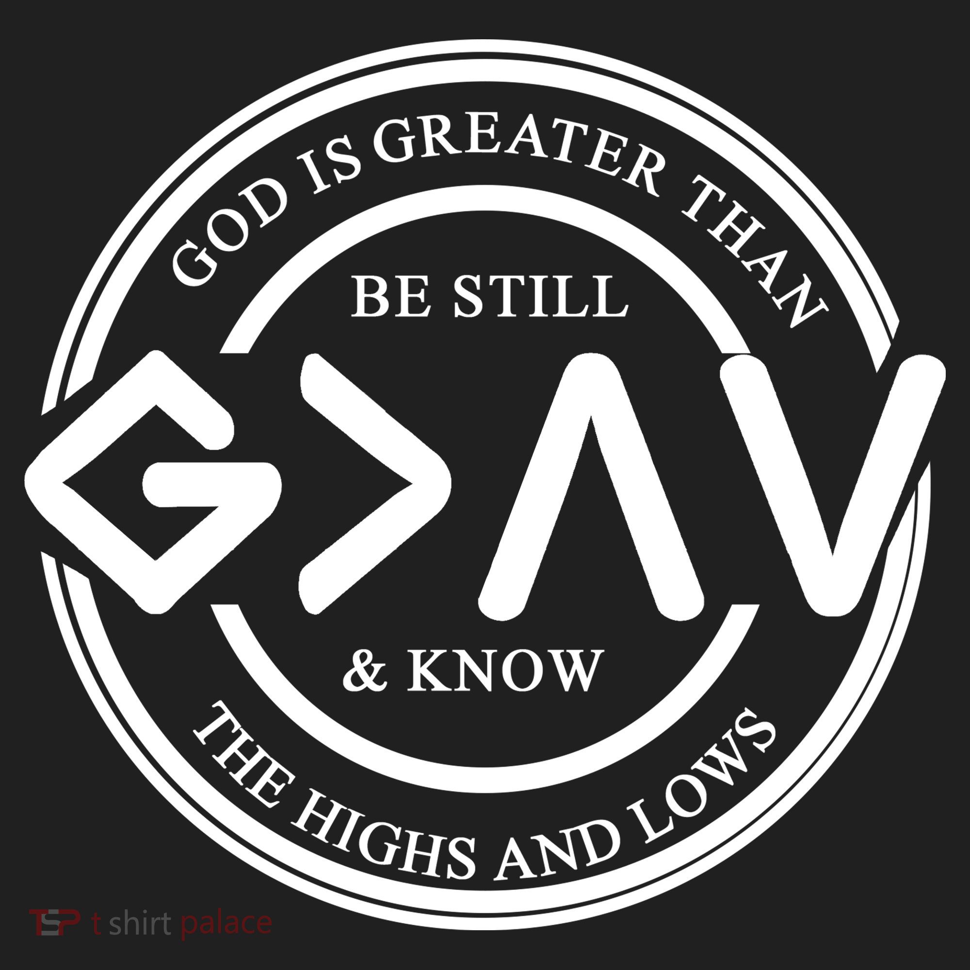Be Still And Know, God Is Greater Than The Highs And Lows Circle Hat