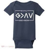 Be Still And Know, God Is Greater Than The Highs And Lows Baby Bodysuit thumb 0