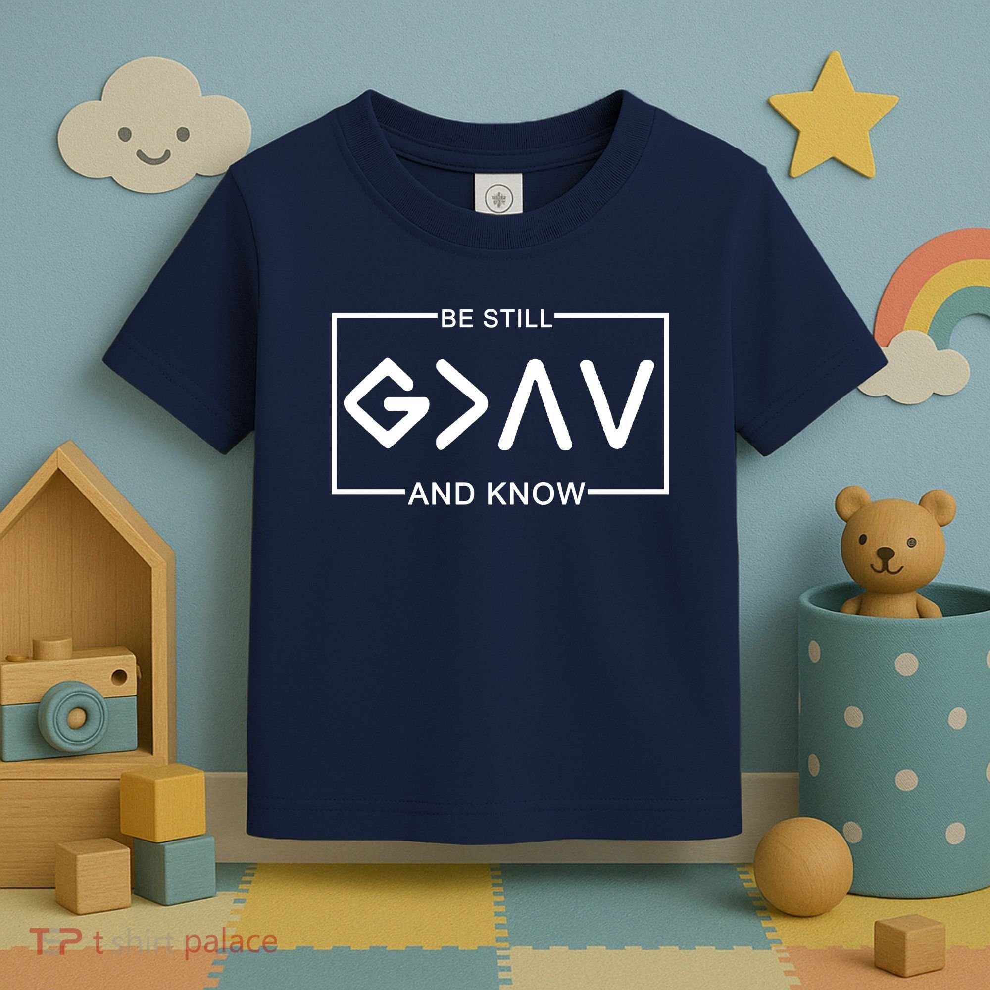 Be Still And Know, God Is Greater Than The Highs And Lows Toddler T-Shirt