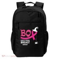 Boo Scare Away Breast Cancer Awareness Spooky Backpack thumb 0