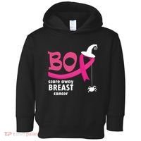 Boo Scare Away Breast Cancer Awareness Spooky Toddler Hoodie thumb 0