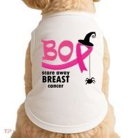 Boo Scare Away Breast Cancer Awareness Spooky Doggie Tank thumb 0