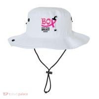 Boo Scare Away Breast Cancer Awareness Spooky Bucket Hat thumb 0